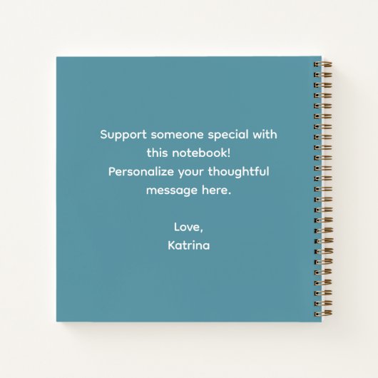 Be Gentle With Yourself Spiral Notebook Notizblock (Rückseite)