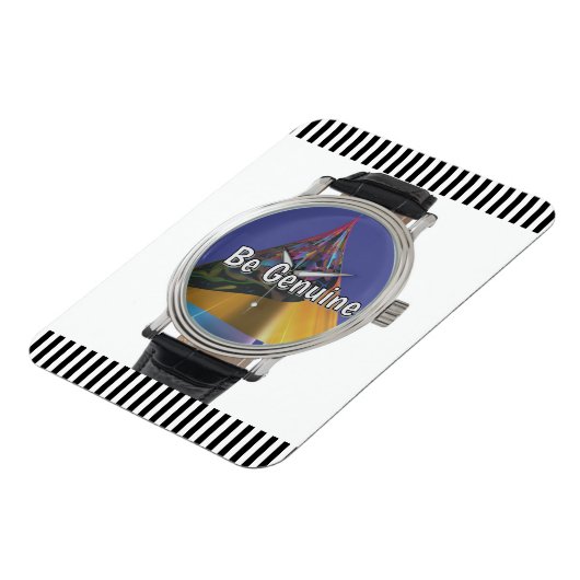 Be Genuine Refrigerator  Magnet (Linke Seite)