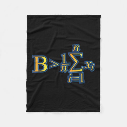 Be Greater Than Average - Math Quotes Fleecedecke (Vorderseite)