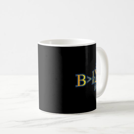 Be Greater Than Average - Math Quotes  Kaffeetasse (VorderseiteRechts)