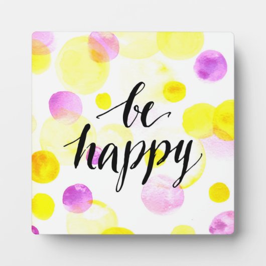 Be Happy 2 Fotoplatte (Vorderseite)