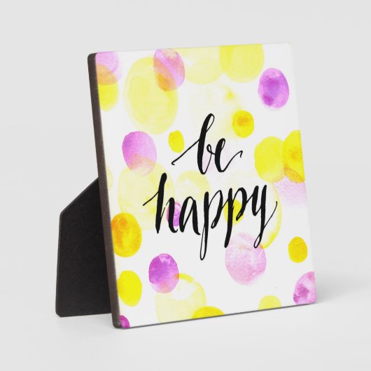 Be Happy 2 Fotoplatte (Vorderseite)