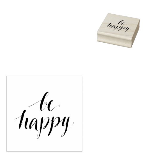 Be Happy 2 Gummistempel (Stempel)