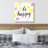 Be Happy 2 Leinwanddruck (Insitu (Schlafzimmer))