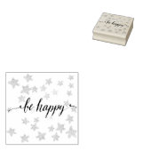 Be Happy 3 Gummistempel (Stempel)