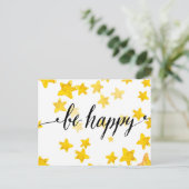 Be Happy 3 Postkarte (Stehend Vorderseite)