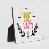 Be Happy 4 Fotoplatte (Vorderseite)