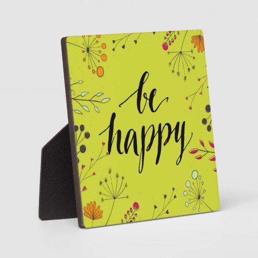 Be Happy 5 Fotoplatte (Vorderseite)