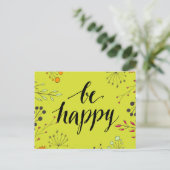 Be Happy 5 Postkarte (Stehend Vorderseite)