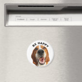 Be Happy Beagle Magnet (In Situ (Geschirrspüler))