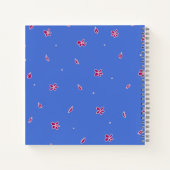 Be Happy Blue Notebook individuell anpassbar Notizblock (Rückseite)