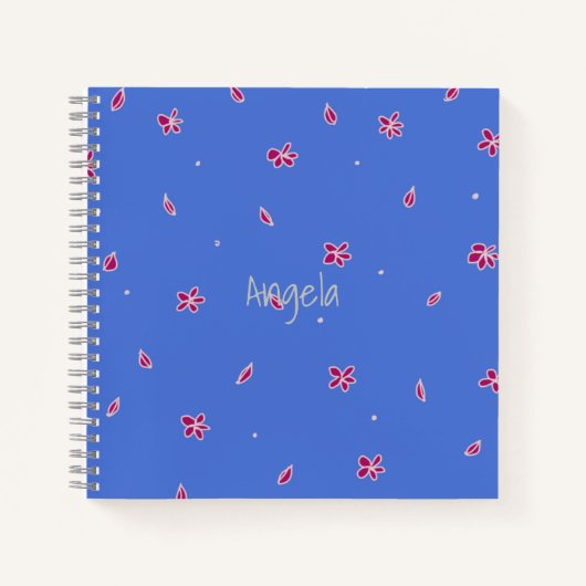 Be Happy Blue Notebook individuell anpassbar Notizblock (Vorderseite)