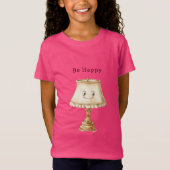 Be Happy Cute Smiling Lamp T-Shirt (Vorderseite)