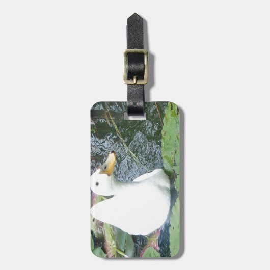 Be Happy Duck Gepäckanhänger (Vorderseite vertikal)