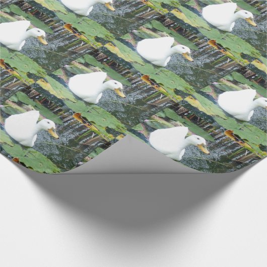 Be Happy Duck Geschenkpapier (Ecke)
