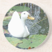 Be Happy Duck Sandstein Untersetzer (Vorne)