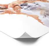 Be Happy Fox Kinderzimmer Child Woodland Poster (Ecke)