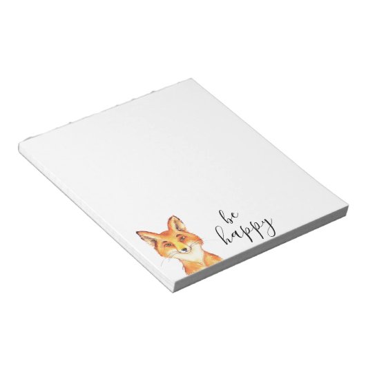 Be Happy Fox Notizblock (angewinkelt)