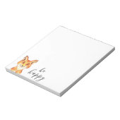 Be Happy Fox Notizblock (Rotiert)