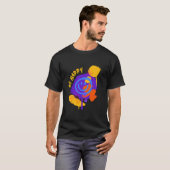 Be Happy Graffiti Smiley Colorful Street Art T-Shirt (Vorne ganz)