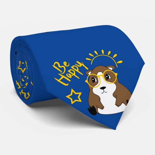 Be Happy Hamster Krawatte (Gerollt)