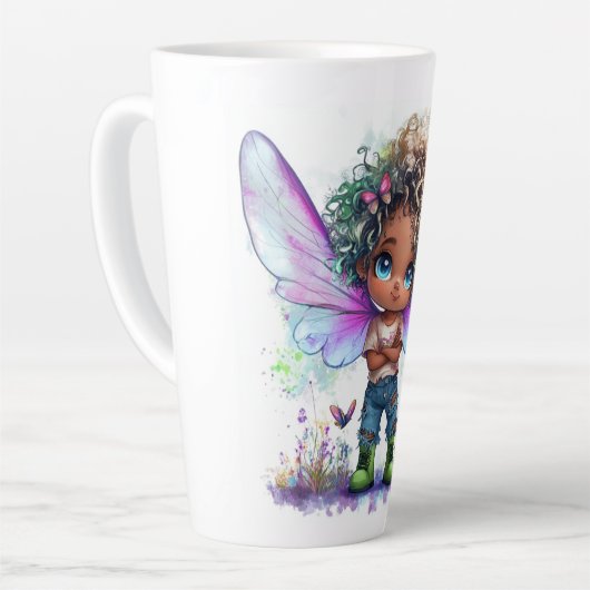 Be Happy Lil Fairy Latte Tasse (Linke Ecke)