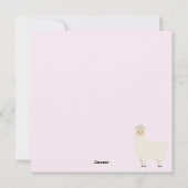 Be Happy Llama Feiertagskarte (Rückseite)