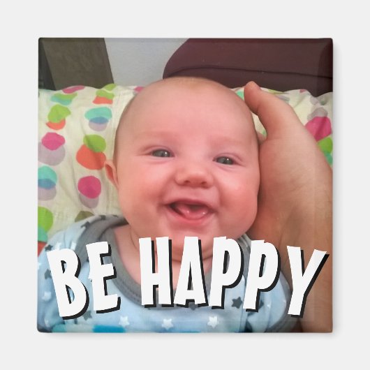 BE HAPPY MAGNET (Vorne)