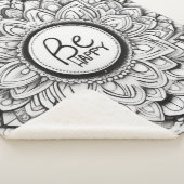 Be Happy Mandala Patterns Sherpadecke (3/4)