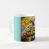 Be Happy Mug Kaffeetasse (Vorderseite Links)