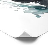 Be Happy Niedlich Watercolor Otter Kinderzimmer Poster (Ecke)