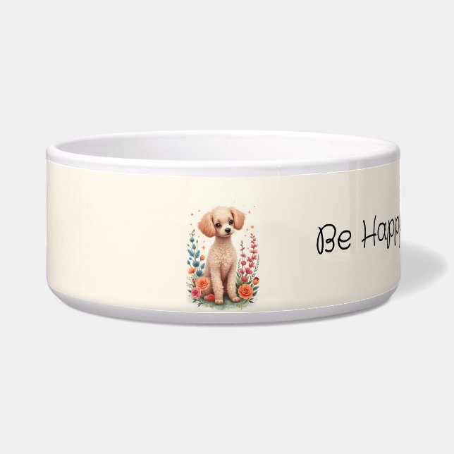 Be Happy Poodle Napf (Vorderseite)