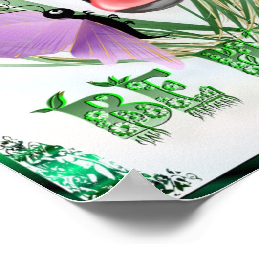 Be Happy Poster (Ecke)