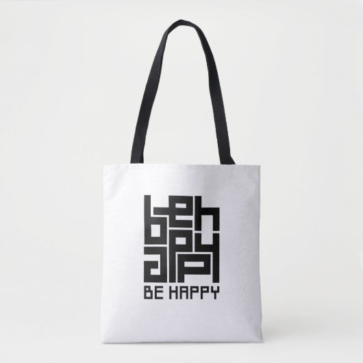 Be happy tasche (Vorderseite)