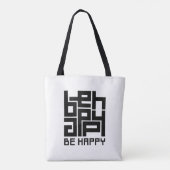 Be happy tasche (Rückseite)