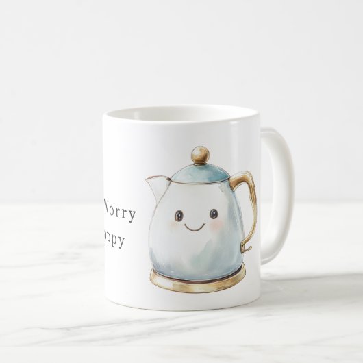 Be Happy Teapot Kaffeetasse (VorderseiteRechts)