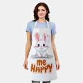 Be Happy Typografy Schürze (Getragen)