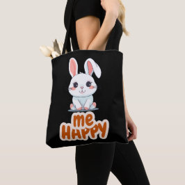 Be Happy Typografy Tasche