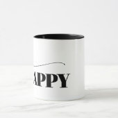 Be Happy Typografy Tasse (Zentrum)