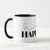 Be Happy Typografy Tasse (Links)