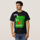 Be Happy With Apple Design T-shirts By Will Power (Vorne ganz)
