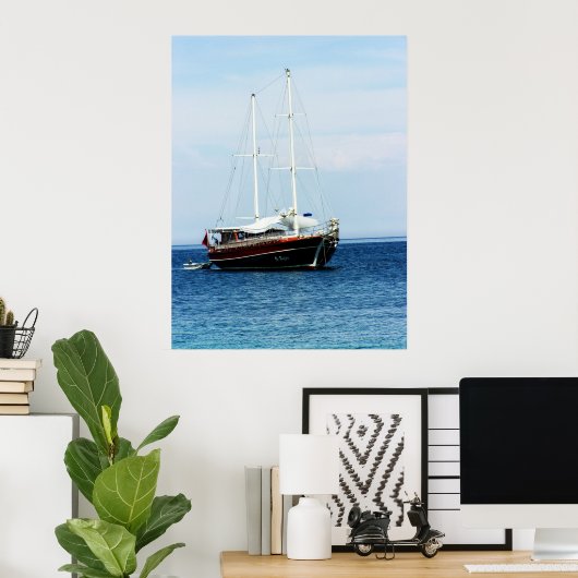 Be Happy Yatch Poster (Heimbüro)