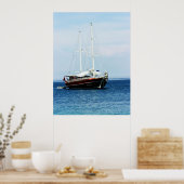 Be Happy Yatch Poster (Küche)
