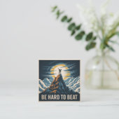 Be Hard To Beat Quadratische Visitenkarte (Stehend Vorderseite)