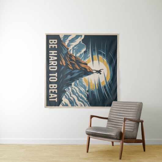 Be Hard To Beat Wandteppich (Beispiel (Horizontal))