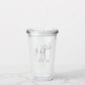 Be Heard Cute Elephant Acryltrinkbecher (Rückseite)