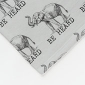 Be Heard Cute Elephant Fleecedecke (Ecke)