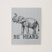 Be Heard Cute Elephant Puzzle (Vertikal)