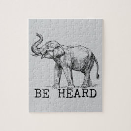 Be Heard Cute Elephant Puzzle
