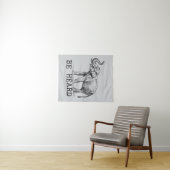 Be Heard Cute Elephant Wandteppich (Beispiel (Horizontal))